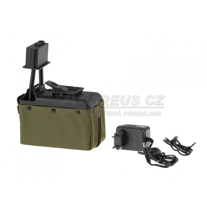 Zásobník pro M249 1500 ran, elektrický, olivový