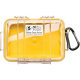 Odolné pouzdro Peli case micro 1020 - žluté s průhledným víkem
