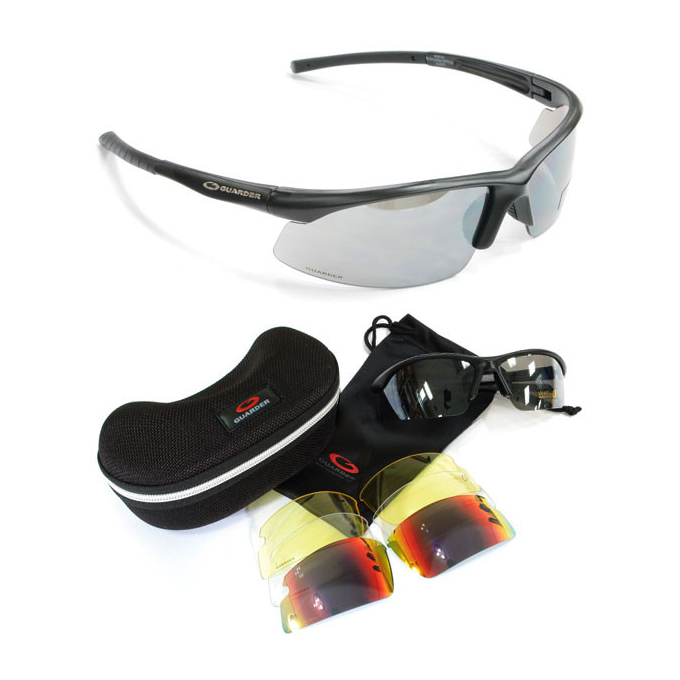 G-C6 Polycarbonate Eye Protection Glasses- Black/2010 Ver.