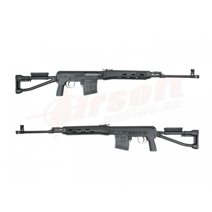 Spring action SVD-S Dragunov,up to 560FPS - black