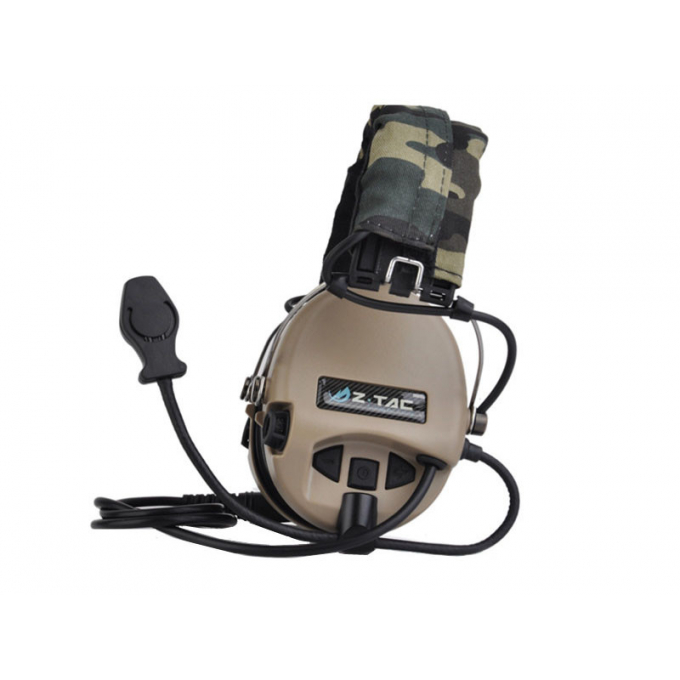 Taktický headset SORDIN (kopie Peltor), piskový
