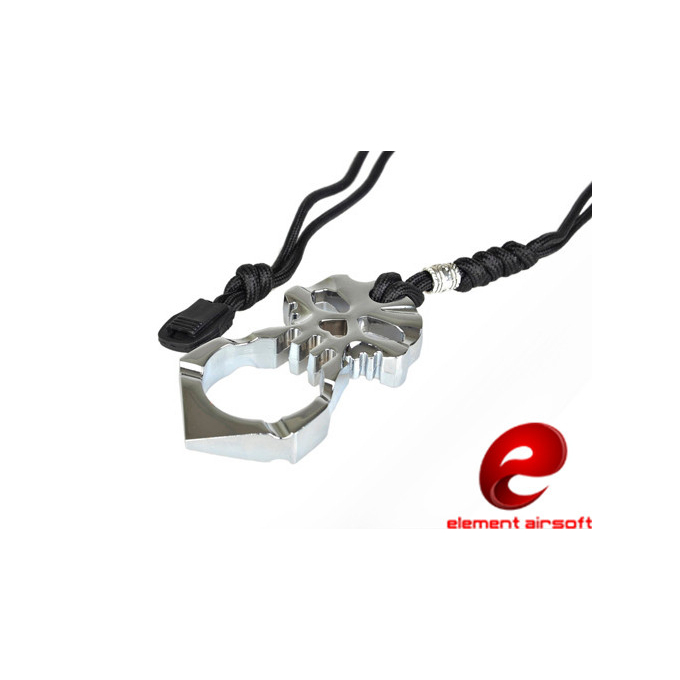 EDC Oboustranný nástroj pro přežití Skull - kovový (barva OCEL)