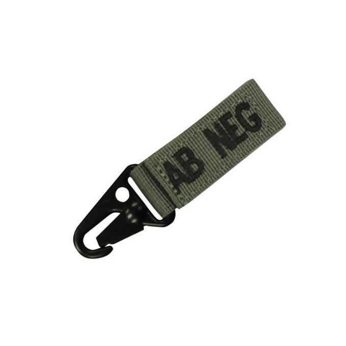 Keychain with blood group OLIVE - AB POS