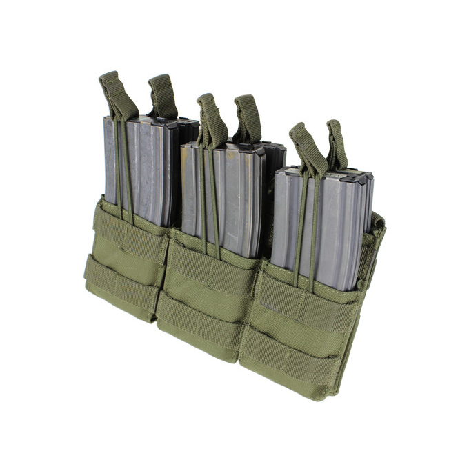 Triple Stacker Open-Top 6xM4/6xM16 Mag MOLLE Pouch OD