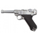 WE Full Metal P08 4 Inch Gas Blowback Pistol ( Sliver )