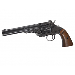 Schofield 6"Airgun - Aging BK & Wooden Grip 4,5mm