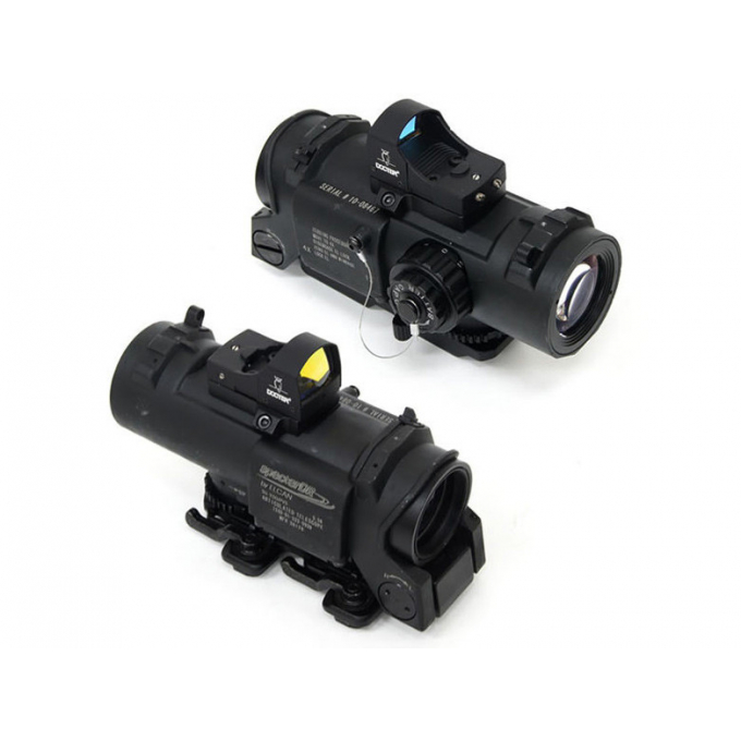 Optika SPECTER S-DR 1 a 4x, černá + kolimátor Docter