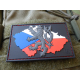 3D PVC CZECH LION AND FLAG Patch - Colorful