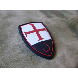 Nášivka Crusader Shield plast velcro, barevná