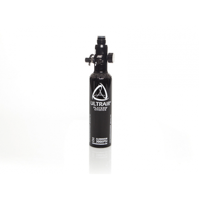 Ultrair HPA tank, 0,2 liter, 13ci, 3000 psi, aluminium, incl. regulator