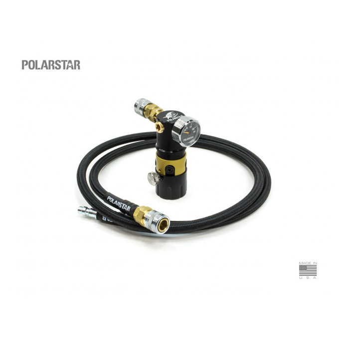 PolarStar MRS Regulator Air Rig w/ Braided Air Line (42", Black)