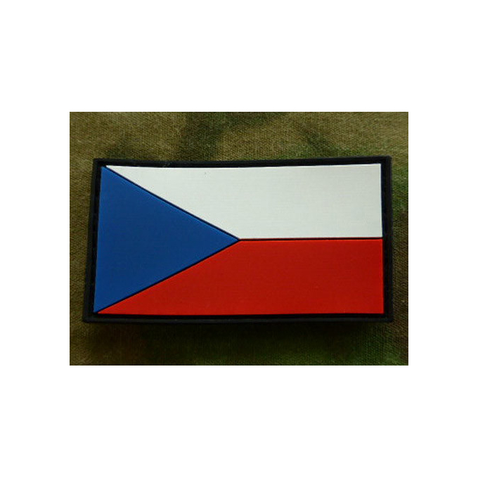 Vlajka AČR barevná plastová velcro, 55 x 30 mm