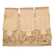 Triple pouch for Colt magazines, brown