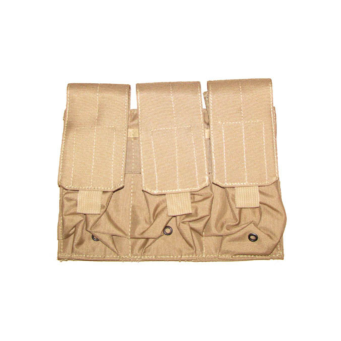 Triple pouch for Colt magazines, brown