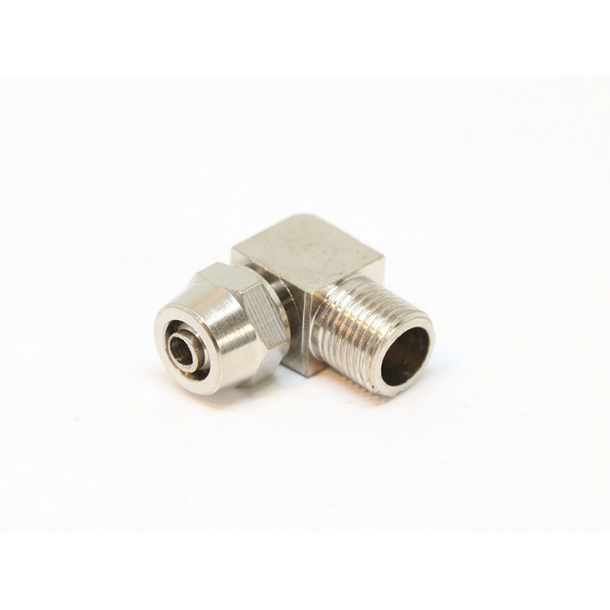 Direct Screwdriving coupling for 6mm hose - right angle - with male thread 1/8NPT