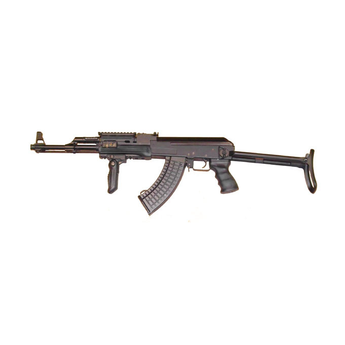 AK47 Tactical se sklopnou pažbou, celokov (kovový mechabox)