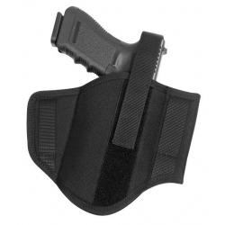 Double side belt holster for gun with flashlight