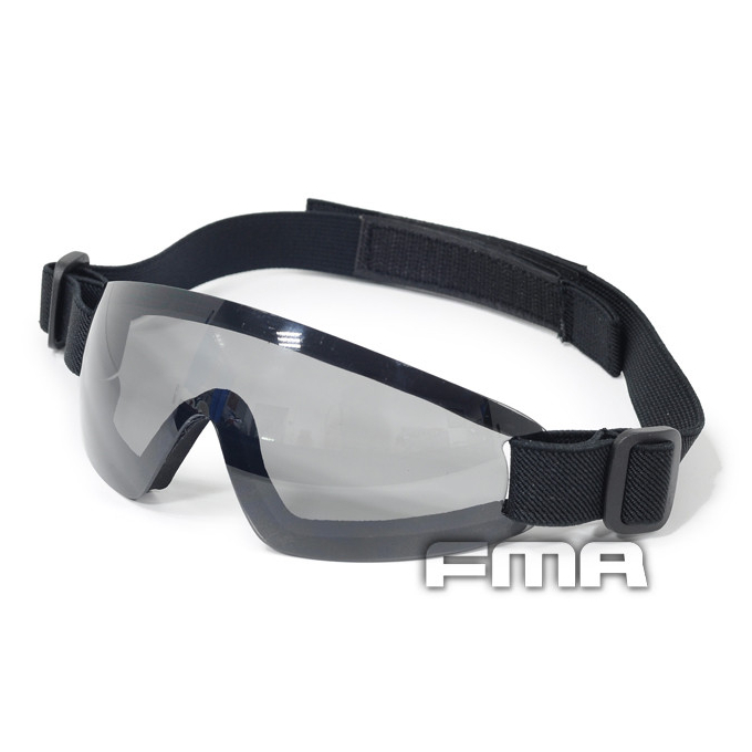 Brýle ochranné LOW PROFILE s gumičkou - zatmavené/šedé