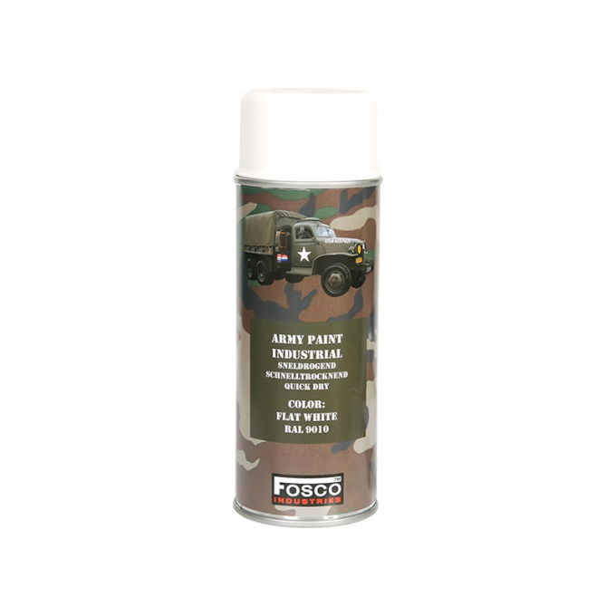 ARMY camouflage paint spray RAL 9010 WHITE