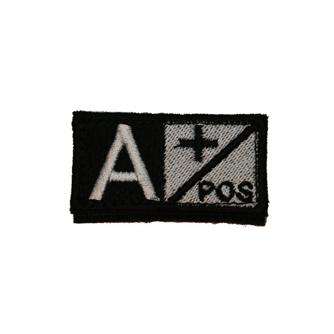 ID. Blood Velcro A POS - BLACK/WHITE