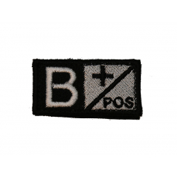 ID. Blood Velcro B POS - BLACK/WHITE