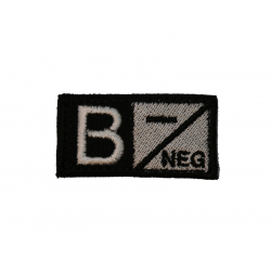 ID. Blood Velcro B NEG - BLACK/WHITE