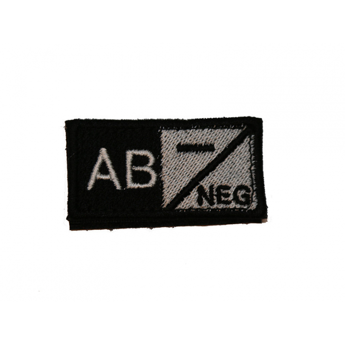 ID. Blood Velcro AB NEG - BLACK/WHITE