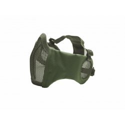 ASG Metal mesh mask with cheek pads and ear protection, OD Green