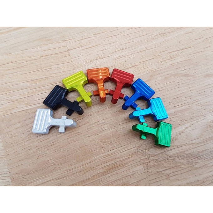 CNC aluminium bolt catch for M4 - B - BLACK