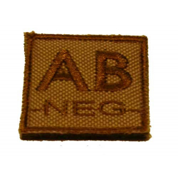 ID. Blood Velcro AB-NEG - TAN