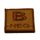 ID. Blood Velcro B-NEG - TAN