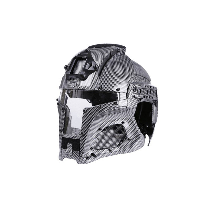 Wosport Medieval Iron Warrior Helmet ( Carbon Fiber )