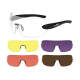 Brýle DETECTION clear/yellow/orange/purple/copper-MATTE BLACK