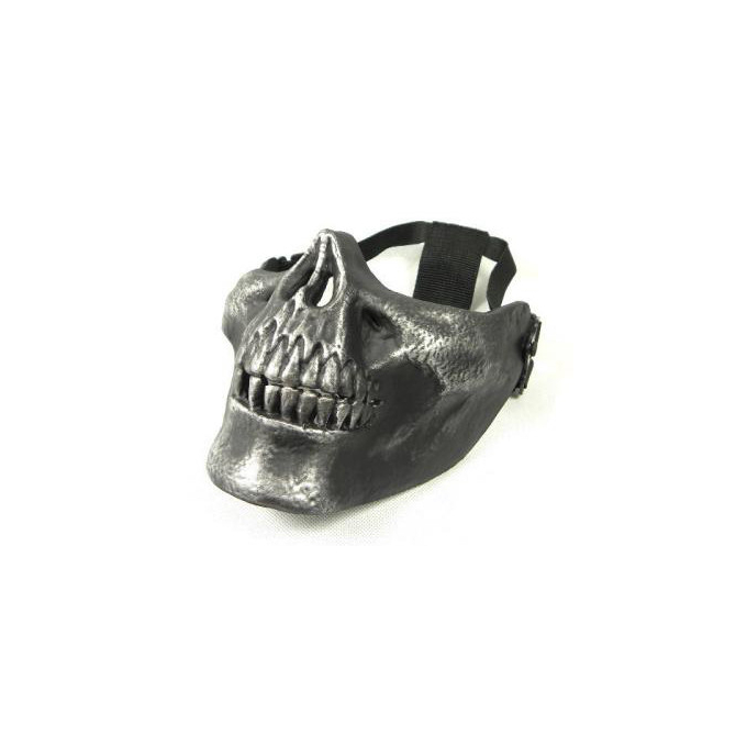 Protective mask Cacique M03 Skull, silver