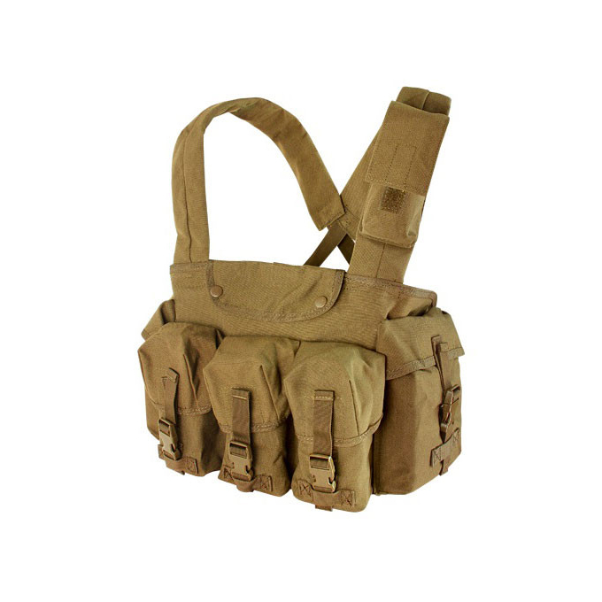 Vesta taktická CHEST RIG 7 kapes COYOTE BROWN