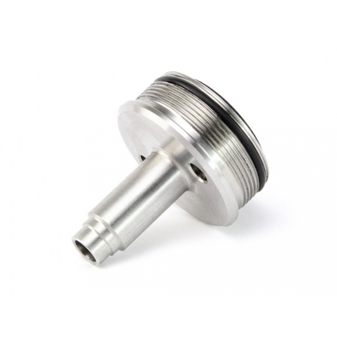 Stainless steel STRAIGHT cylinder head for Ares Amoeba Striker sniper rifles