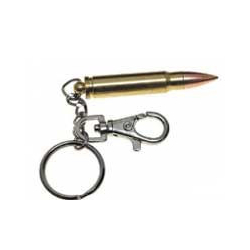 Key chain with carbine cartridge GOLD - 5,56