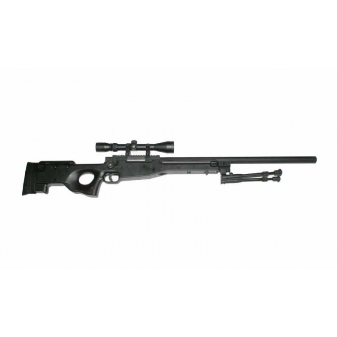 L96 Sniper - černá + dvojnožka + optika