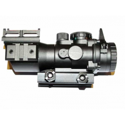 STRIKE optický zameriavač 4x32 s mieridlami - Čierna