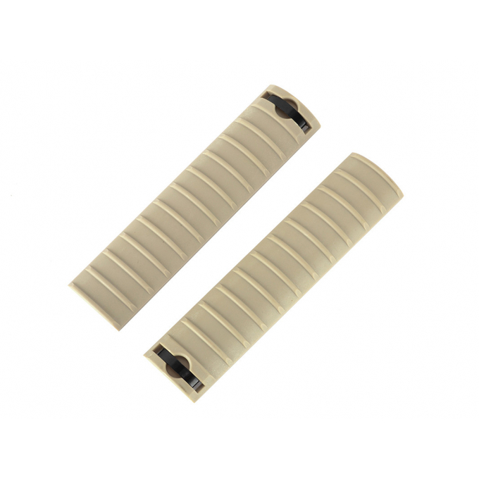 CYMA 15-Slot Handguard RIS Rail Cover Panels Set of 2 - TAN