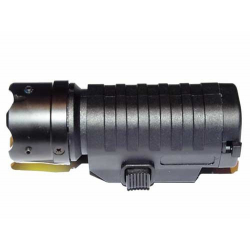 STRIKE LED diodová svítilna s laserem na RIS lištu, 40 lm - Černá