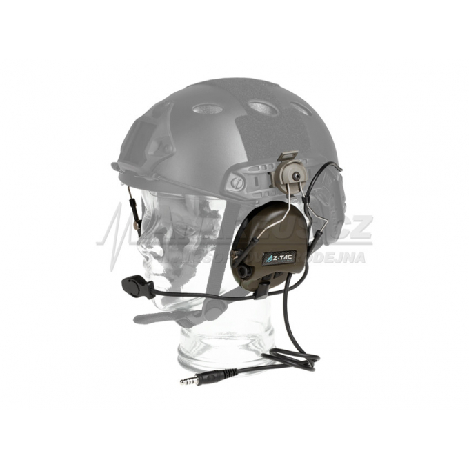 Taktický headset SORDIN (kopie Peltor) na helmu FAST