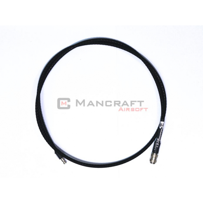 MANCRAFT HPA hadica MICRO DUAL QD 4 mm s opletom (106 cm) - Čierna