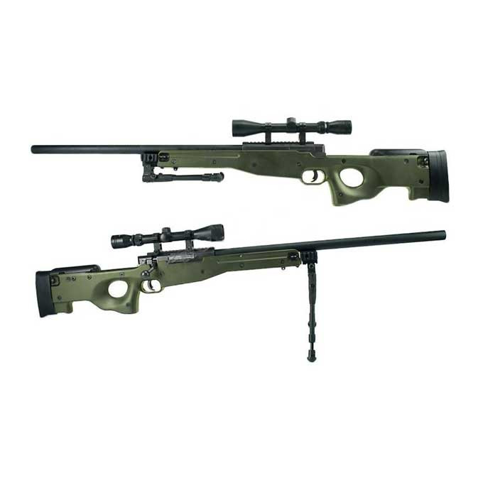 L96 Sniper - olivová + dvojnožka + optika