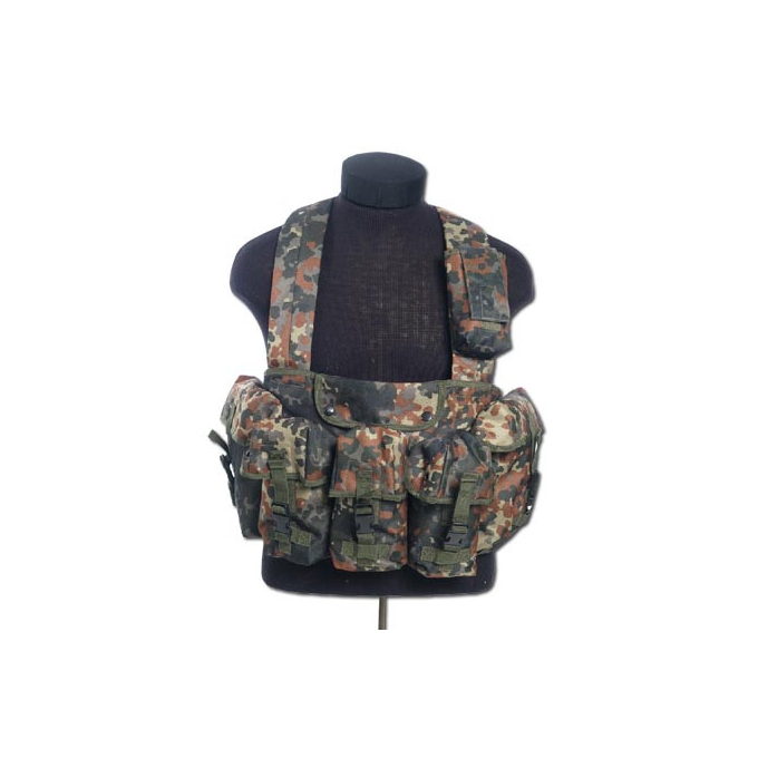 CHEST RIGG tactical vest 6 pouches Flecktarn