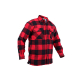 Lumberjack plaid shirt warm RED, SIZE XL