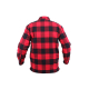 Košile dřevorubecká zateplená kostkovaná ČERVENÁ, XL