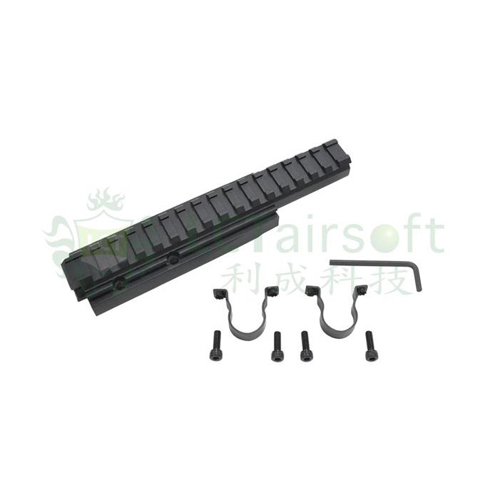 Montáž optiky pro AK na Gas Tube - dlouhá