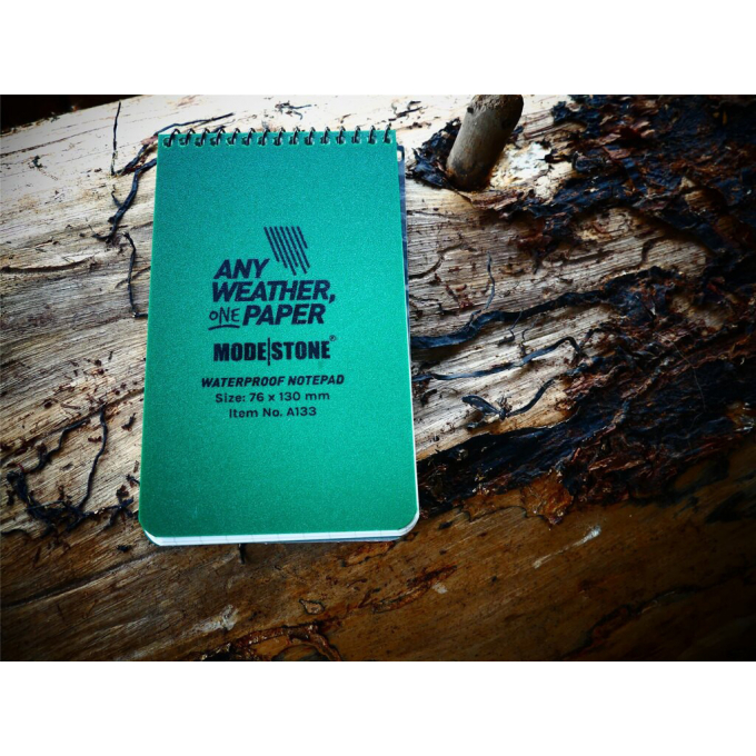 All Weather Notebook 76 mm x 130 mm, 30 sites - GREEN