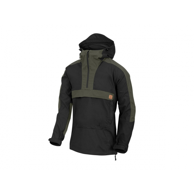 WOODSMAN Anorak Jacket® - Black / Taiga Green, SIZE XS
